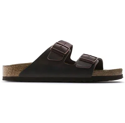 Birkenstock Arizona Oiled-leather Two-strap Sandals In Black