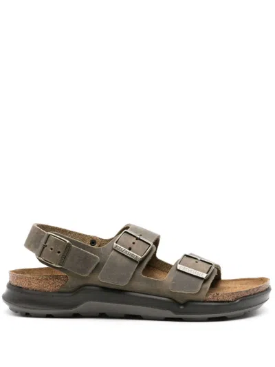 Birkenstock Milano Leather Sandals In Brown