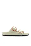 Birkenstock Big Buckle Double Strap Sandals In Beige