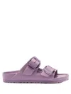Birkenstock Arizona Big Buckle Rubber Slides In Purple