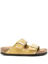 Birkenstock Arizona Rivet Border Leather Sandals With Applied Metal Rivets