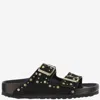 Birkenstock Sandals Arizona Rivet In Suede In Black