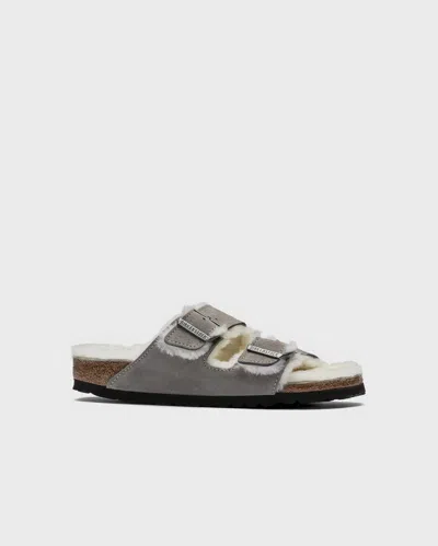 Birkenstock Sandaler Arizona Shearling Stone