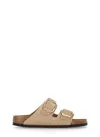 Birkenstock Beige Narrow Arizona Big Buckle Sandals In Beige