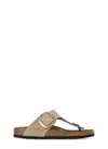 Birkenstock Sandals Gizeh Big Buckle In Beige
