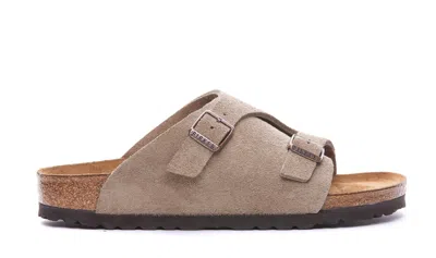 Birkenstock Zürich Buckled 20mm Sandals In Beige