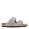 Birkenstock Arizona Stud Slide Sandal In Beige