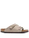 Birkenstock Zürich Buckled 20mm Sandals In Beige