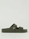 Birkenstock Mens Active Khaki Eva Arizona Double-strap Leather Sandals