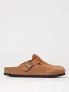 Birkenstock Boston Oiled Leather Mules In Rust