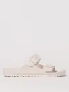 Birkenstock Arizona Eva Mens Buckle Casual Slide Sandals In White