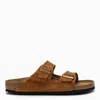 Birkenstock Tan Regular Arizona Soft Footbed Sandals In Brown