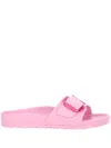 Birkenstock Madrid Big Buckle Eva Slipper With Buckle In Fondant Pink