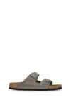 Birkenstock Open Toe Slippers In Gray