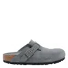 Birkenstock Slipper Boston Braided Colour Basalt Gray In Gray