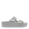 Birkenstock Arizona Pap Flex Platform Sandals In Grey