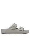Birkenstock Arizona Exquisite Natural Leather Sandals In Grey