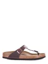 Birkenstock Oiled Leather Flip-flops In Multi