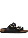 Birkenstock Arizona Big Buckle Leather Slides In Multicolor