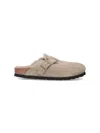 Birkenstock Boston Shearling Taupe Clog In Neutral