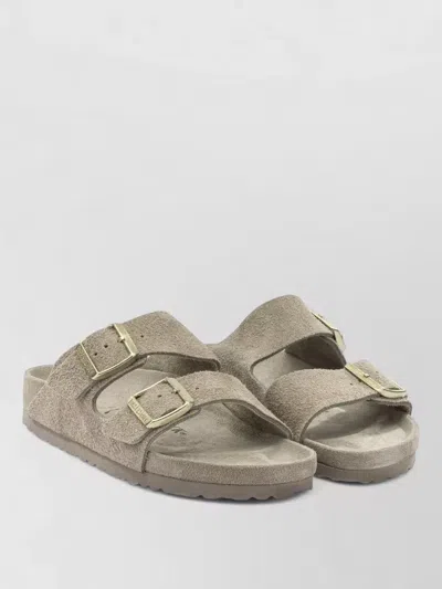 Birkenstock Sandals Open Toe Slip On Textured Sole In Green