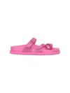 Birkenstock Mayari Suede Dual-buckle Slide Sandals In Pink