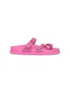 Birkenstock Mayari Suede Dual-buckle Slide Sandals In Pink