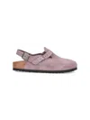 Birkenstock Tokyo Faded Purple Suede Sandal In Beige