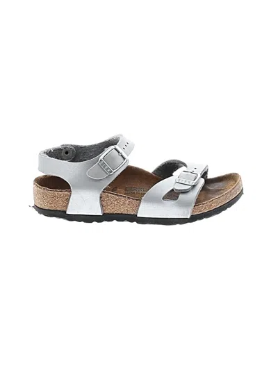 Pre-owned Birkenstock Kids' Sandals In Silver