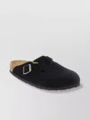 Birkenstock Slip-on Sandals With Cork Sole And Suede Upper