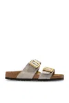 Birkenstock Sydney Cushion-buckle Slides In Taupe