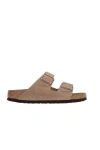 Birkenstock Womens Tobacco Brown Arizona Two-strap Faux-leather Sandals In Tobacco Brown