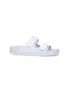 Birkenstock Logo Flip Flops In White