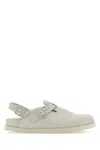 Birkenstock 1774 Iii Tokio Suede Slippers In White