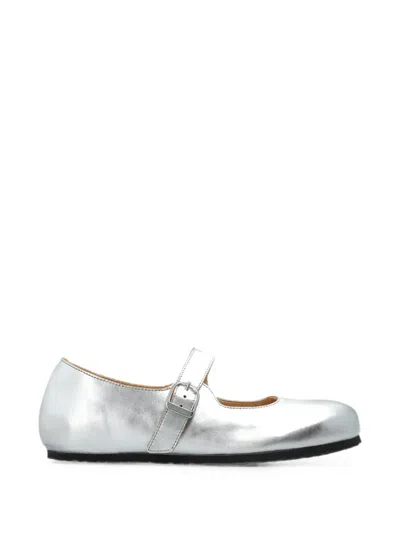 Birkenstock Santa Clarita Buckle-fastening Ballet Flats In Animal Print