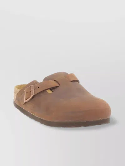 Birkenstock Sfb Flat Sole Glitter Finish Sandals In Brown