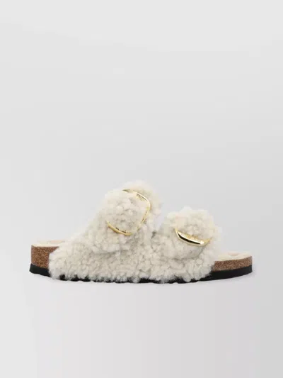 BIRKENSTOCK SHEARLING SLIPPERS BIG BUCKLE