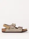 Birkenstock 'milano' Suede Leather Sandals Kids In ベージュ