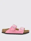 Birkenstock Arizona Bs Leather Sandals In Pink