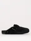 Birkenstock 1774 Shearling Boston Clogs In Black