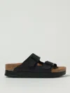 Birkenstock Zurich Double-strap Leather Slides
