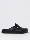 Birkenstock Sandals With Buckle Strap And Open Back In Schwarz