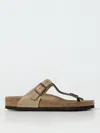 Birkenstock Gizeh Buckle-detail Sandals In Brown
