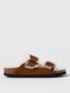 Birkenstock Arizona Buckle Sandals In Braun