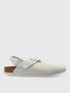 Birkenstock Antique White Suede Tokyo Loafers