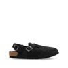 Birkenstock Tokio Buckle Detailed Slip-on Slippers In Black