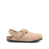 Birkenstock Nubuk Leather Tokio Clog Shoes In Multicolor