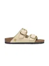 Birkenstock Arizona Big Buckle Slippers In Neutral