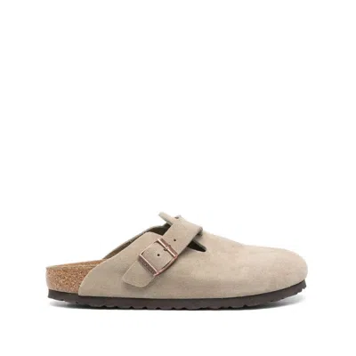 Birkenstock Suede Leather Sandals In Grey