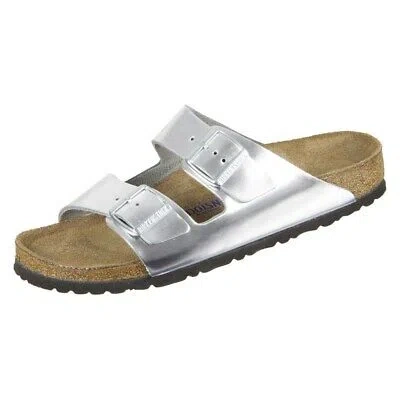Pre-owned Birkenstock Shoes Universal Women  Arizona 1005961 Silver